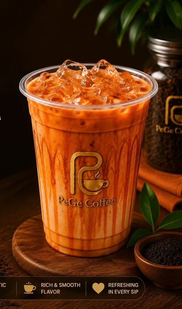 Thai tea ice